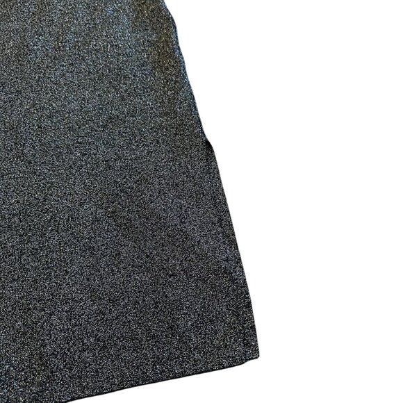 House of Harlow 1960 Silver Glitter Sheath Dress Mock Neck Party Size Small - Picture 3 of 12